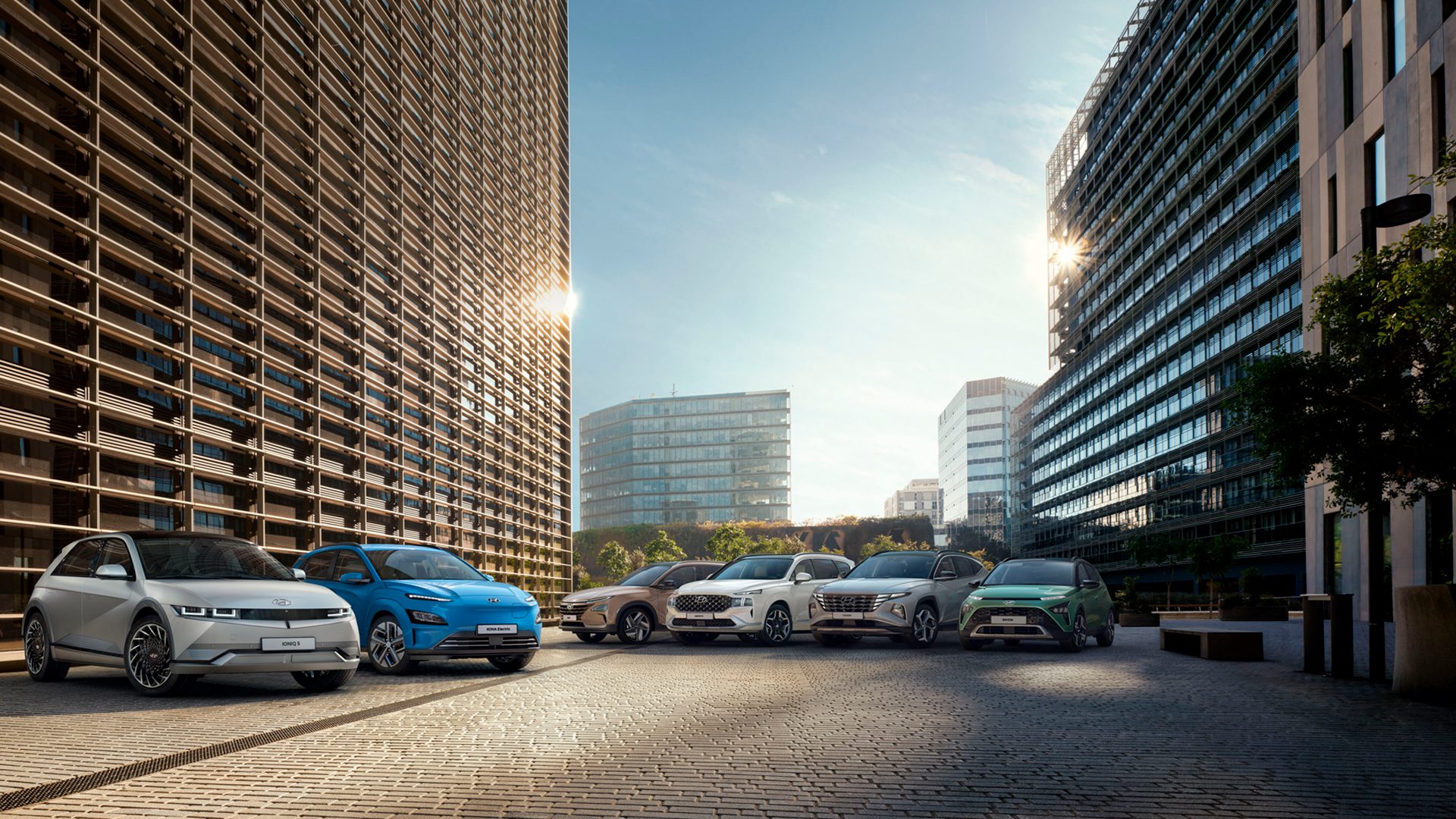 Verdissement-approche-mobilite Visuel gamme véhicules électrifiés Hyundai